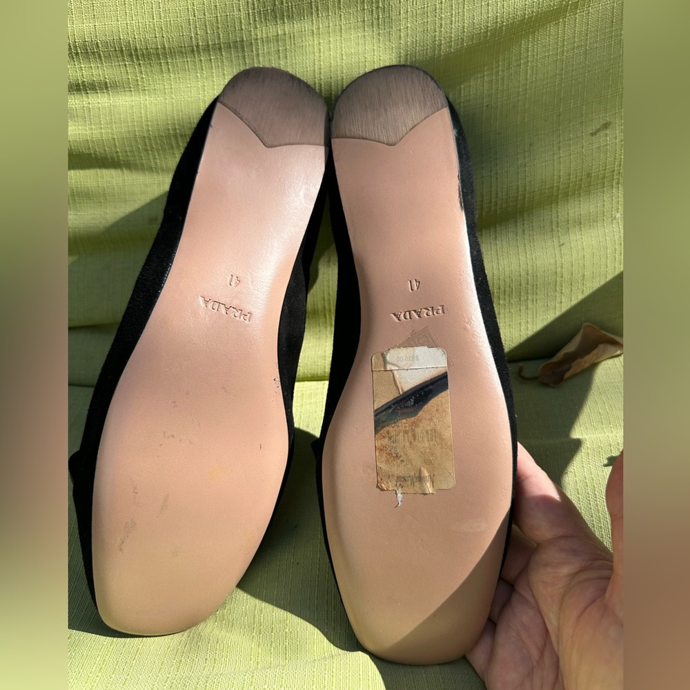 Prada black suede ballerinas - Picture 3 of 3
